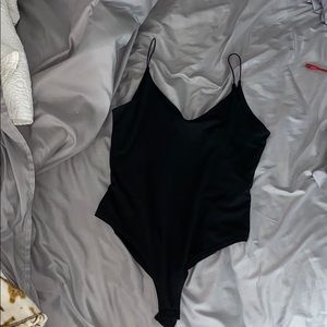 Black Strappy Body Suit